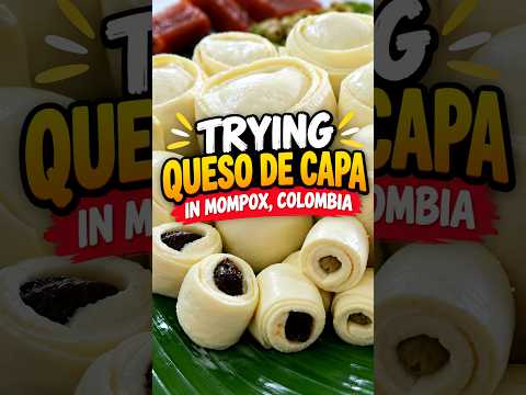 MOMPOX 🇨🇴 | Trying Queso de Capa 🧀| COLOMBIA Plus Tours #short #irl #irlstreaming