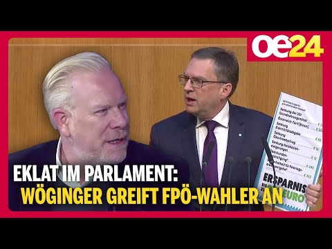 "Neuer Tiefpunkt im Parlament" | Eklat: Wöginger greift FPÖ-Wahler an - Heimo Lepuschitz