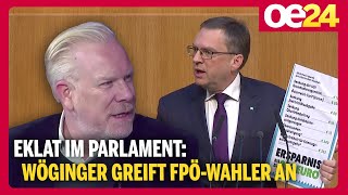 "Neuer Tiefpunkt im Parlament" | Eklat: Wöginger greift FPÖ-Wahler an - Heimo Lepuschitz