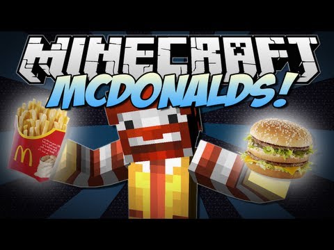 Minecraft | McDONALDS! (Eat McDonalds in Minecraft!) | Mod Showcase [1.6.2]