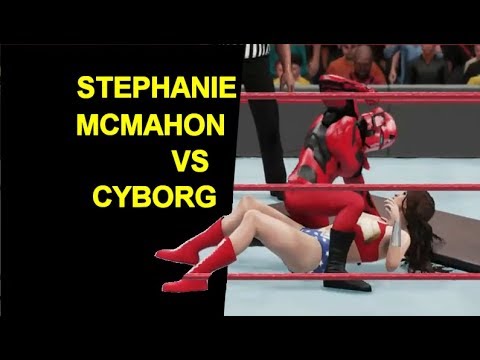 WWE 2K18 Stephanie McMahon vs Cyborg IV - No Holds Barred