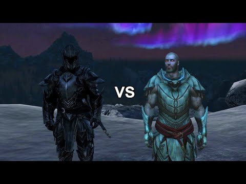 Level 300 Light Mage vs The Ebony Warrior - Skyrim (PS5)