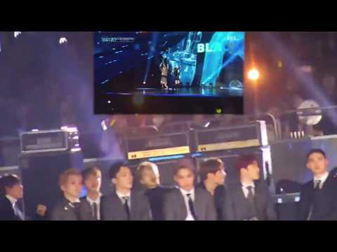 EXO & BTS REACTION TO BLACKPINK WHISTLE - PLAYING WITH FIRE 20161226 SBS GAYO DAEJUN