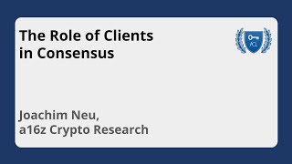 Video: The Role of Clients in Consensus