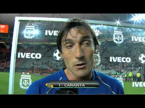 "Fue justo el empate"- Mauricio Caranta. Estudiantes 1 - R. Central 1.