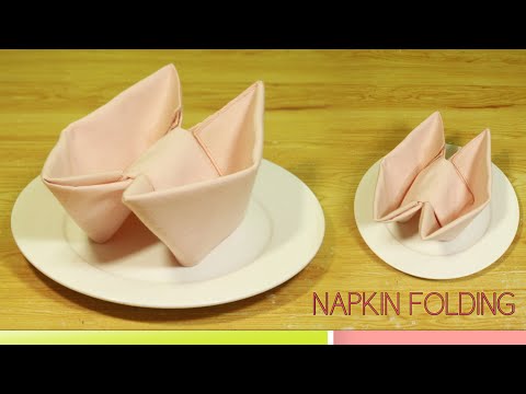DOUBLE BOAT TABLE NAPKIN FOLDING
