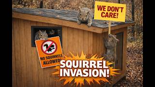 We Left Our New Hunting Blind… The Squirrels Took Over