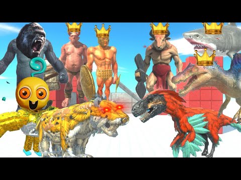 KING GORO KONG + OGRE + ACHILLES + BABY LONG LEGS + SMILODON + PRIMATES + INFERNALS VS SPINO + MEGAL