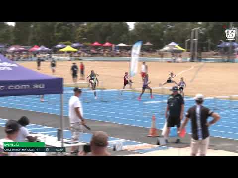 Girls U11 80m Hurdles Timed Final 1 : 2024-25 State Track and Field Championships