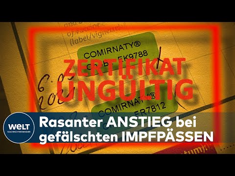 UNGEIMPFTE BETRÜGER: Corona-Pandemie - Polizei registriert immer mehr Fälle gefälschter Impfpässe