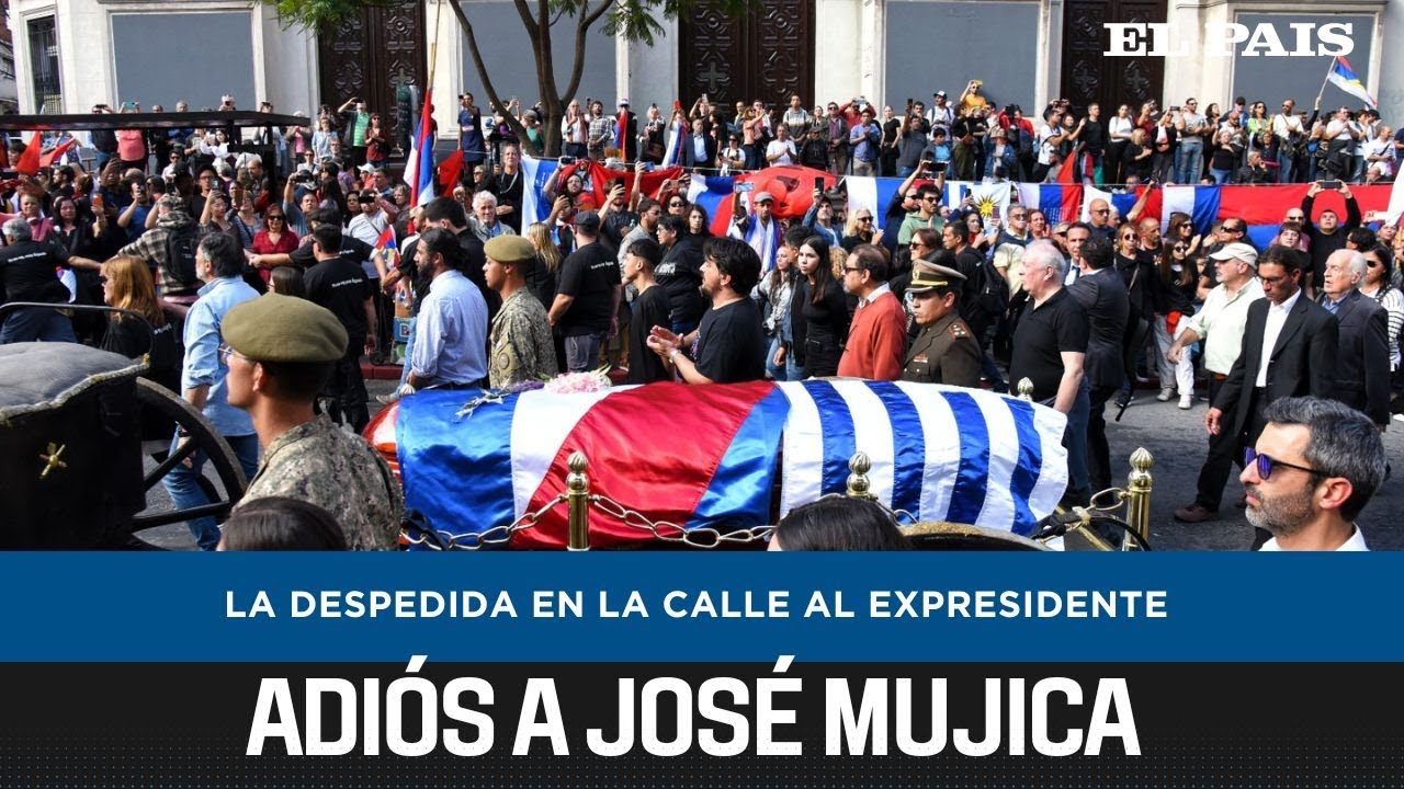 Murió José Mujica: así fue el cortejo para despedir al expresidente en las calles de Montevideo