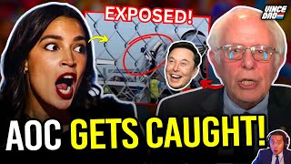 AOC and Bernie GO SILENT After They Get EXPOSED Flying Private Jets to Protest Elon Musk