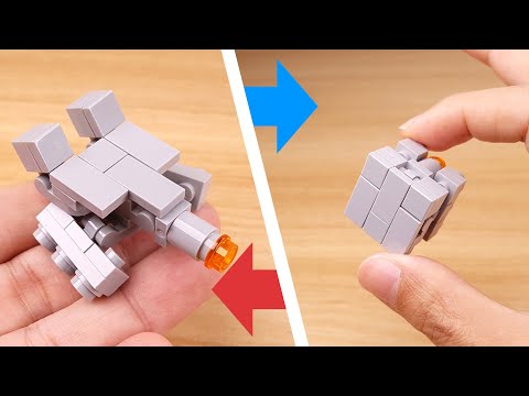 LEGO brick Cube Tankbot transformer robot tutorial Cunnon #LEGO #MOC #レゴ変形ロボ #レゴアイデア #레고변신로봇