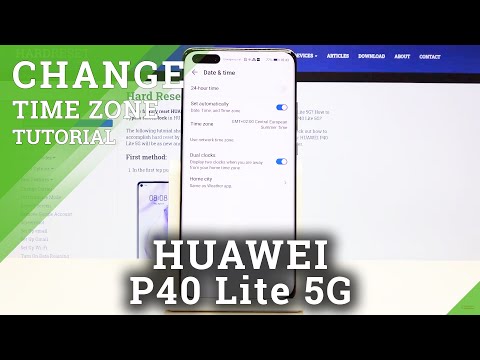 How to Choose Time Zone in Huawei P40 Lite 5G - Set Up Date and Time