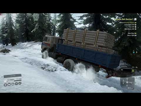 SnowRunner @ Realistic Speeds - Yukon (Part 5) Converyor Belt #1 - w/Mod Trucks