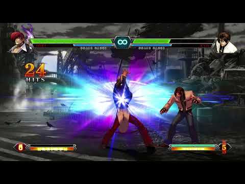 The King of Fighters XIII Iori (Flames) combo 3,  not viable in real matches scrubs