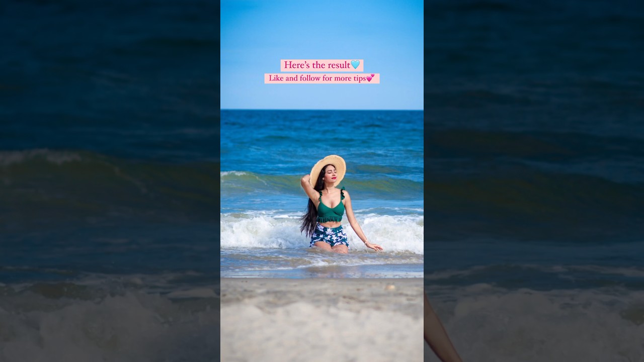 Pose idea to try at beach.🌊 #howtopose #posesideas #poses #posing #posingtips #shorts #viralshorts
