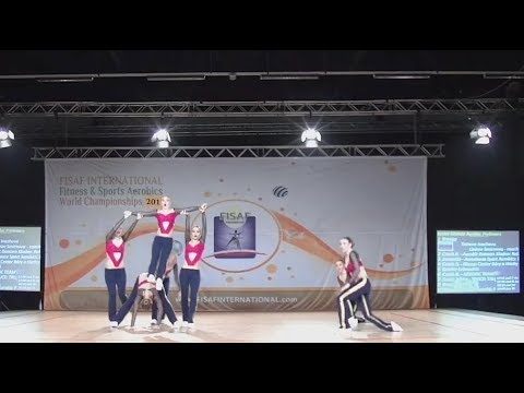 FISAF Int World Fitness & HIP HOP UNITE Championships 2017. PR junior Grande Aerobic: Energy (RUS)
