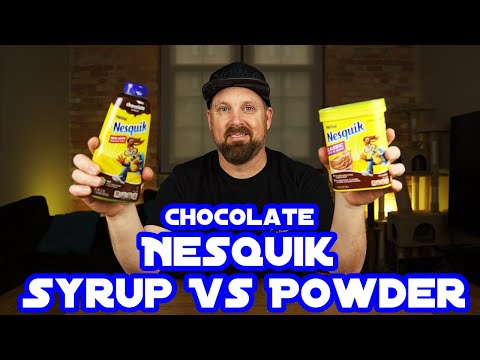 Chocolate Nestle Nesquik - Powder vs Syrup