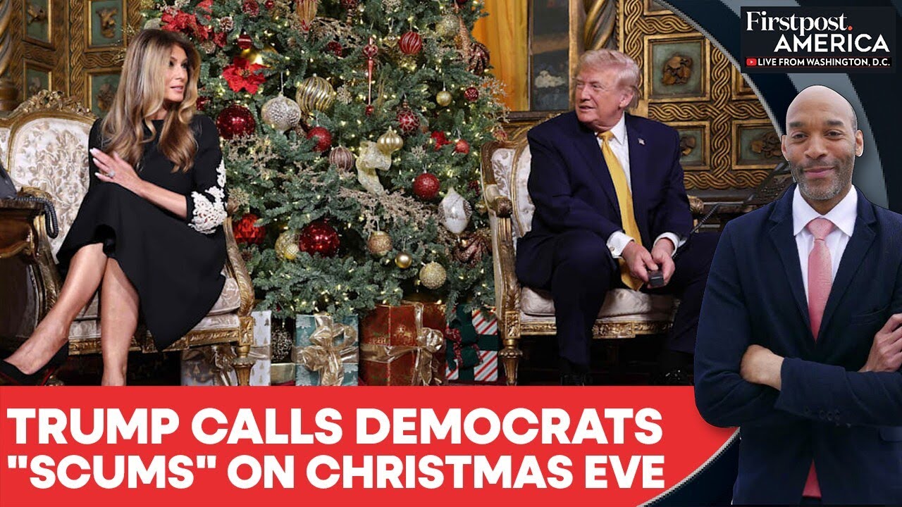 Trump Uses Christmas Message to Bash "Radical Left Scum" Democrats | Firstpost America | N18G