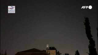 Explosions light up Jerusalem sky during Iranian attack on Israel