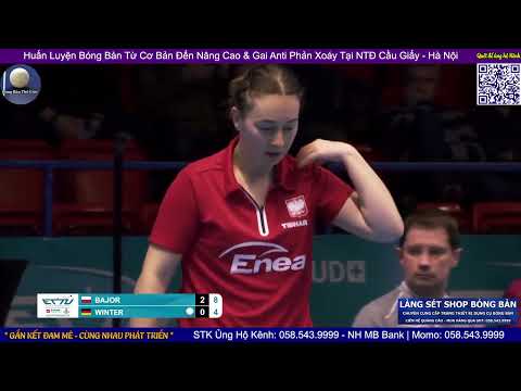 Sabine Winter vs Natalia Bajor | Women's Single Round 16 - Top 16 Table Tennis Europe Cup 2025