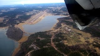 preview picture of video 'Mariehamn Airport Departure Runway 21 with ATR-72 Flybe Nordic'