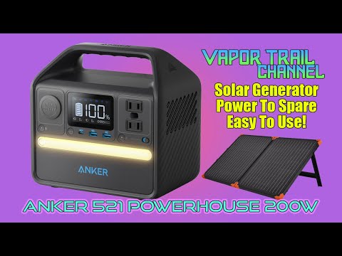 Anker 521 PowerHouse - Solar Generator, Fast Charge, Powerful, Smart!