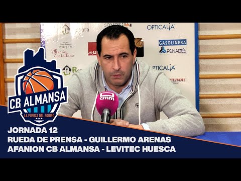 Rueda de Prensa - J12 - Guillermo Arenas - Afanion CB Almansa vs Levitec Huesca