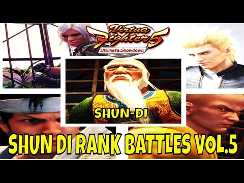 VF5US- SHUN DI RANK BATTLES VOLUME 5! (Virtua Fighter 5: Ultimate Showdown)- Gameplay, FGC, Gaming.