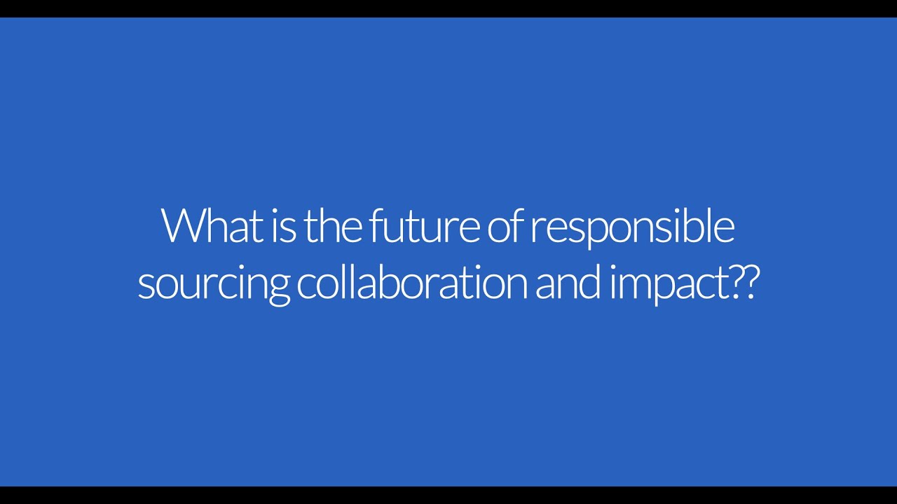 What is the future of responsible sourcing collaboration and impact?