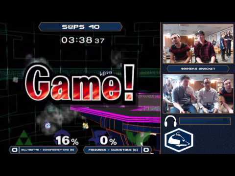 S@PS 40 Melee Doubles - billyboy48 + Shepherd (Blue) VS Fankriss + Quinstone (Green) - Winners Semis