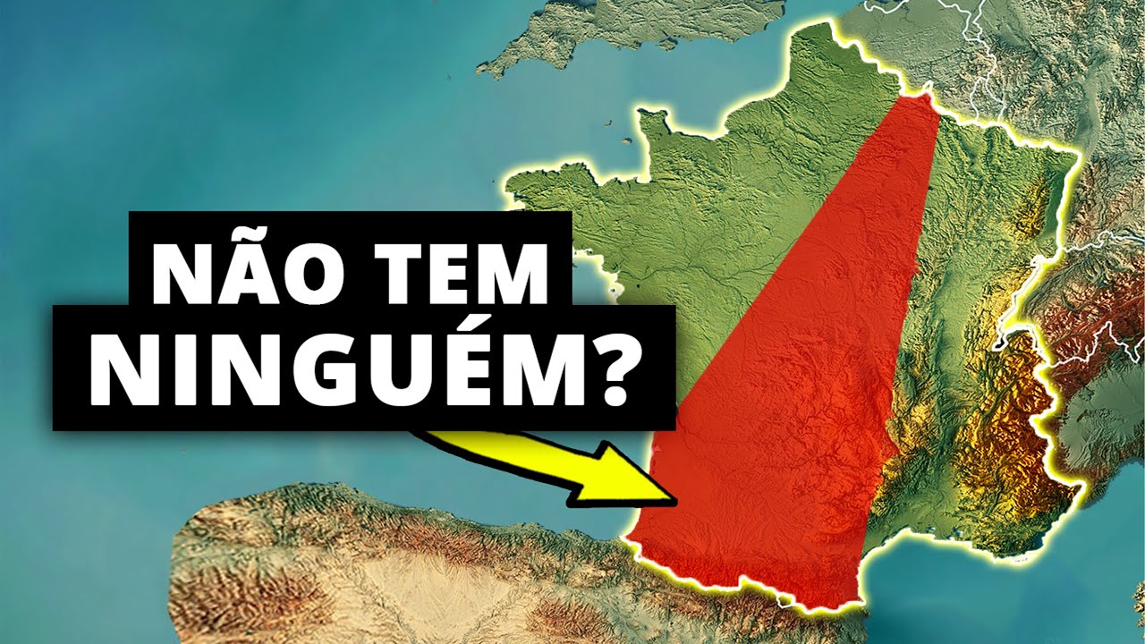 Por que essa parte da França está quase vazia?