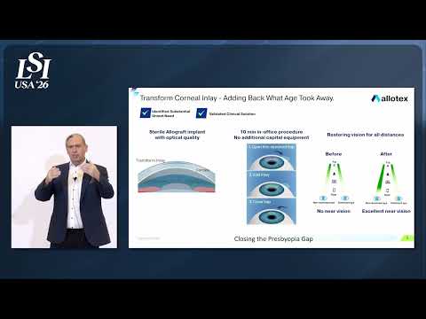 Michael Mrochen, Allotex - Tissue-based corneal implants for clearer vision | LSI USA '26