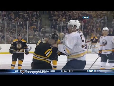 Tyler Myers vs Patrice Bergeron Dec 21, 2013