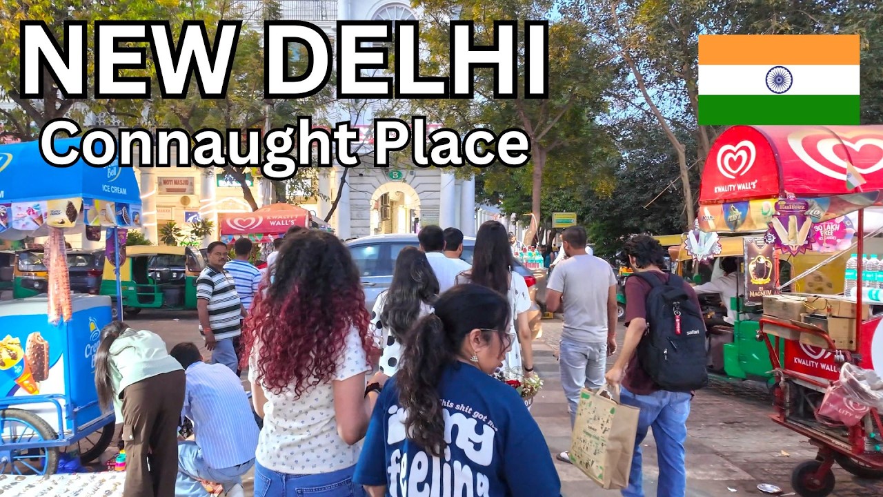 Immersive street-level walking tour through Delhi Chandni Chowk, India, showcasing authentic urban landscapes, local architecture, and the vibrant atmosphere of the city's neighborhoods
