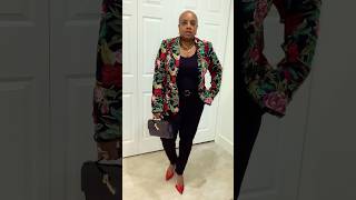 Let’s Get Dressed: Styling a Chic Floral Look with Foundation Pieces #shorts #fashionover50