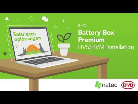 BYD - Battery Box Premium HVS/HVM installation
