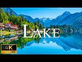FLYING OVER LAKE (4K UHD) - Scenic Relaxation Film With Calming Music - Nature 4k Video Ultra HD