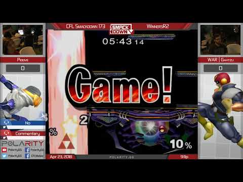 CFL Smackdown 173 Melee - Pidove (Sheik) vs WAR | Gahtzu (Falcon) - Winners R2