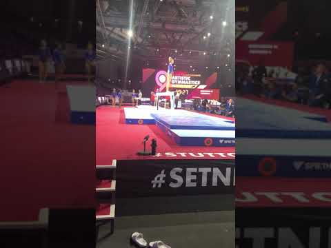 MyKayla Skinner USA BB podium training   2019 World Championships in Stuttgart