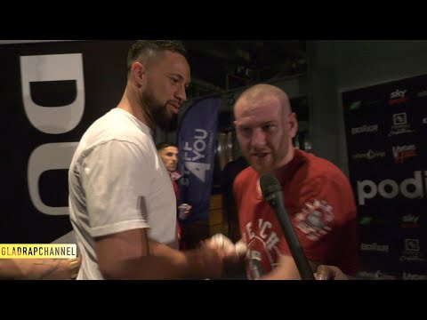Post Fight - Dylan Wright after Unanimous decision victory over John Parker