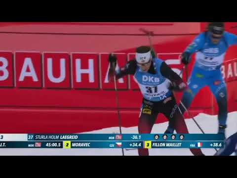 Sturla Holm Laegreid - first win on IBU World Cup