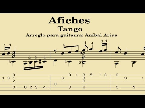 Afiches (Tango) - Arreglo: Aníbal Arias (Tablatura)