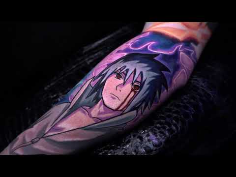 Sasuke using his Susanoo Tattoo