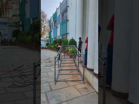 MEN AT WORK! New ramp coming up at BTM Central Public Library