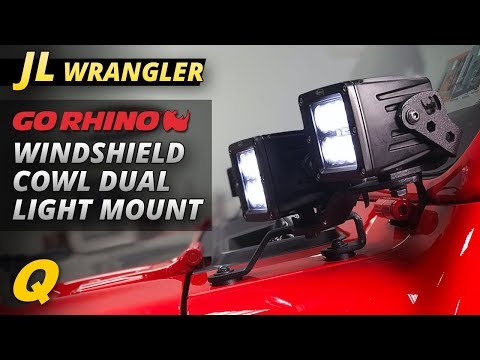 Go Rhino Windshield Cowl Light Mounts Review for Jeep Wrangler JL
