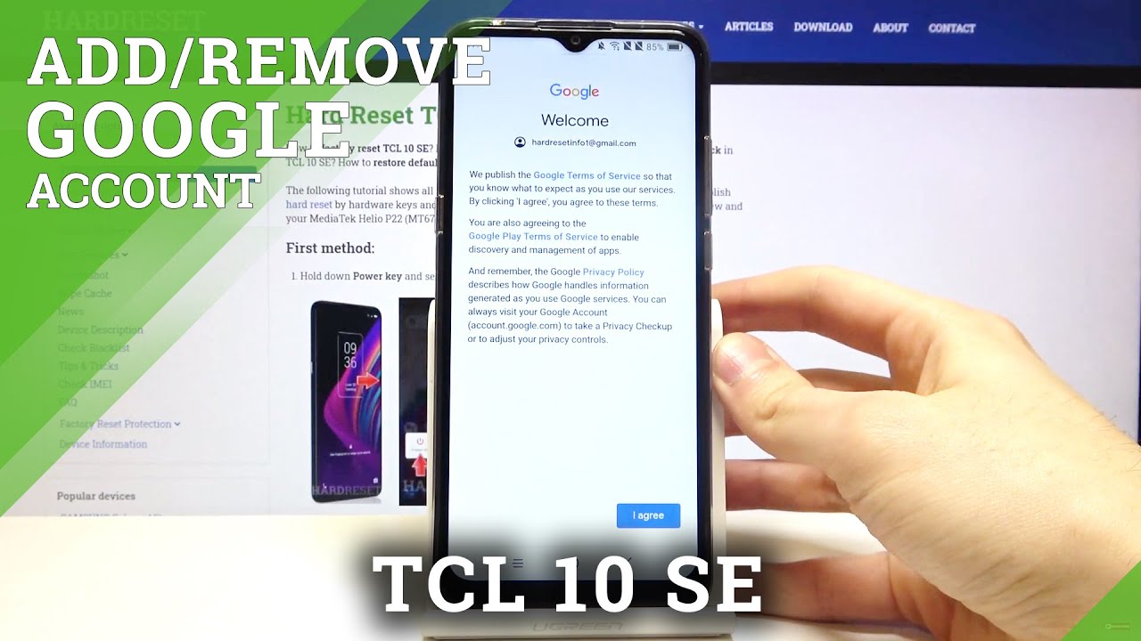 How to Add and Remove Google Account on TCL 10 SE – Manage Google Account