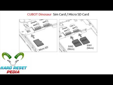 ☑️ CUBOT Dinosaur Insert Sim Card & Micro SD Card