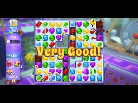 Willy Wonka's World of Candy Level 525 Complete - No Hacks (Android/IOS)